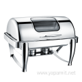 Stainless Stee Oblong Roll Top Chafing Dish